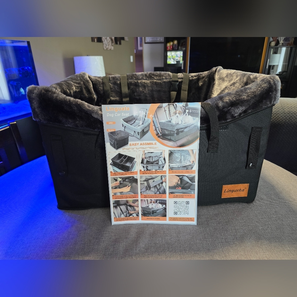 🆕️🐾Lingyue Lingusta Black & GreyDog Car Seat🐾
